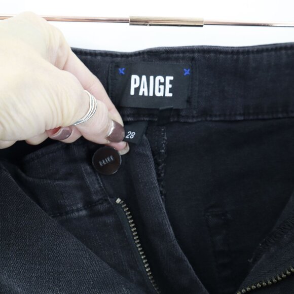 Paige Mayslie Jogger Pants Womens 28 Black Weekender Moto Racing Elevated Basic - Picture 5 of 16
